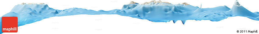 Shaded Relief Horizon Map of Torba