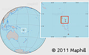 Gray Location Map of Torba