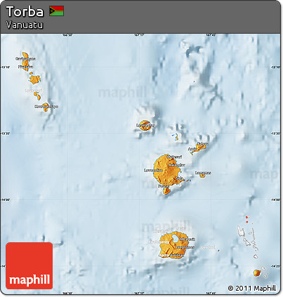Political Map of Torba, lighten