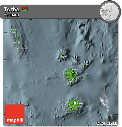 Satellite Map of Torba, semi-desaturated