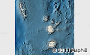 Shaded Relief Map of Torba, darken