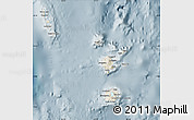 Shaded Relief Map of Torba, semi-desaturated