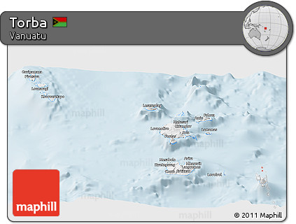 Gray Panoramic Map of Torba