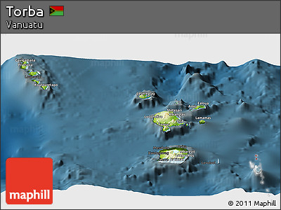 Physical Panoramic Map of Torba, darken