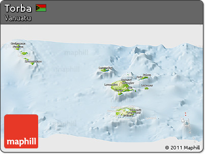 Physical Panoramic Map of Torba, lighten