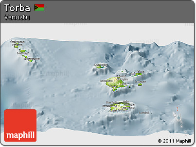 Physical Panoramic Map of Torba, semi-desaturated