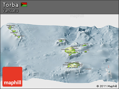 Physical Panoramic Map of Torba, semi-desaturated