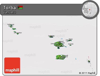 Satellite Panoramic Map of Torba, cropped outside