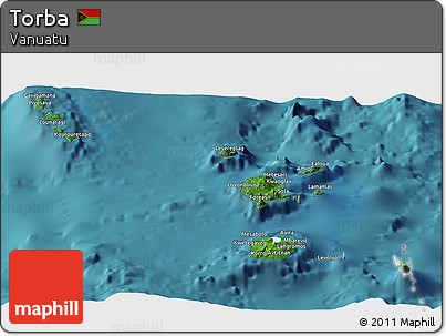 Satellite Panoramic Map of Torba