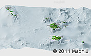 Satellite Panoramic Map of Torba, lighten