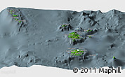 Satellite Panoramic Map of Torba, semi-desaturated