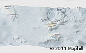 Shaded Relief Panoramic Map of Torba, lighten, semi-desaturated