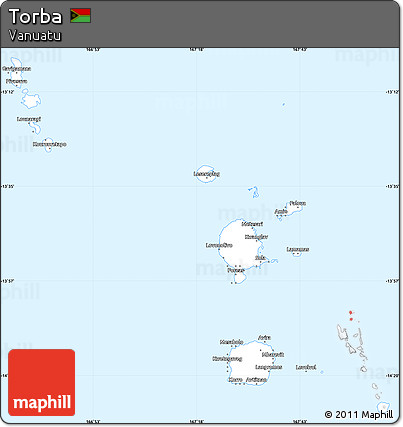 Silver Style Simple Map of Torba