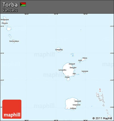 Silver Style Simple Map of Torba, single color outside