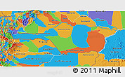 Political 3D Map of Apure