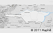 Silver Style 3D Map of Apure