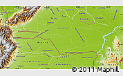Physical Map of Apure