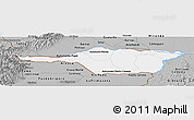 Gray Panoramic Map of Apure