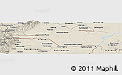 Shaded Relief Panoramic Map of Apure