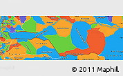 Political Simple Map of Apure