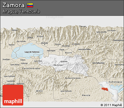 Classic Style 3D Map of Zamora