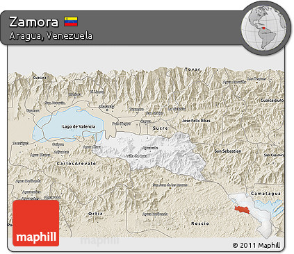 Classic Style 3D Map of Zamora