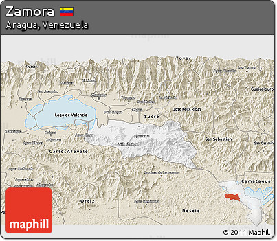 Classic Style 3D Map of Zamora
