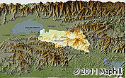 Physical 3D Map of Zamora, darken