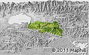 Satellite 3D Map of Zamora, lighten, desaturated