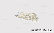 Shaded Relief 3D Map of Zamora, cropped outside