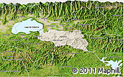 Shaded Relief 3D Map of Zamora, satellite outside