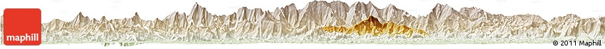 Physical Horizon Map of Zamora, lighten