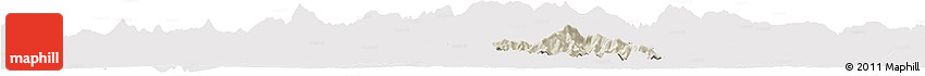 Shaded Relief Horizon Map of Zamora, cropped outside