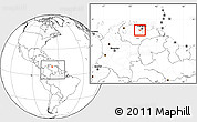 Blank Location Map of Zamora, highlighted parent region, within the entire country