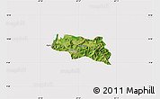 Satellite Map of Zamora, cropped outside