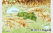 Satellite Map of Zamora, physical outside