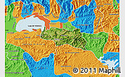 Satellite Map of Zamora, political outside