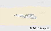 Classic Style Panoramic Map of Zamora, single color outside