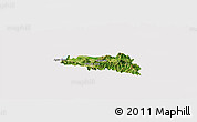 Satellite Panoramic Map of Zamora, cropped outside
