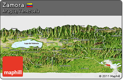 Satellite Panoramic Map of Zamora