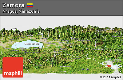 Satellite Panoramic Map of Zamora