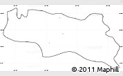 Blank Simple Map of Zamora, cropped outside, no labels