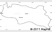 Blank Simple Map of Zamora, cropped outside