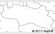 Blank Simple Map of Zamora, no labels