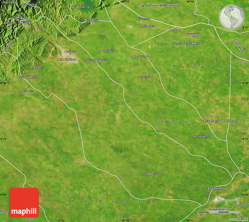 Satellite Map of Barinas