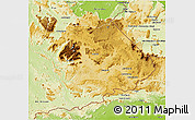 Physical 3D Map of Gran Sabana