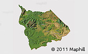 Satellite 3D Map of Gran Sabana, cropped outside