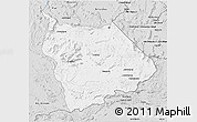 Silver Style 3D Map of Gran Sabana