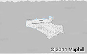 Gray 3D Map of Carlos Arevalo, single color outside
