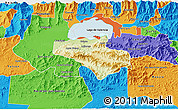 Physical 3D Map of Carlos Arevalo, political outside